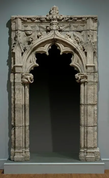 Framed Print : Doorway with Arms of the Counts of Chazay, between c.1450 and c.1500. Creator: Unknown Framed Print : Doorway with Arms of the Counts of Chazay, between c.1450 and c.1500. Creator: Unknown
