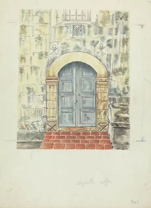 Framed Print : Doorway and Doors, 1935 / 1942. Creator: A. Regli