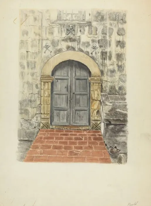 Framed Print : Doorway and Doors, 1935 / 1942. Creator: Albert Pratt Framed Print : Doorway and Doors, 1935 / 1942. Creator: Albert Pratt
