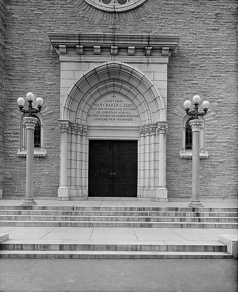 Doorway of First Church of Christ, Scientist, Concord, N.H. c1908. Creator: Unknown