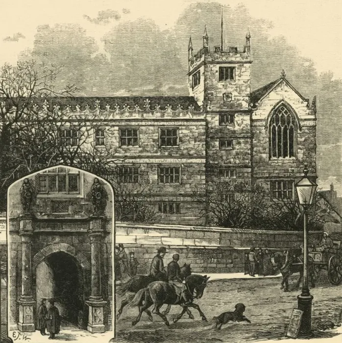 Framed Print : The Doorway. The Old Grammar School, 1898. Creator: Unknown Framed Print : The Doorway. The Old Grammar School, 1898. Creator: Unknown