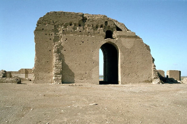Doorway overlooking the River Tigris, ruins of the Caliphs Palace, Samarra, Iraq, 1977