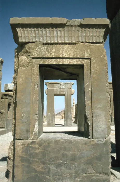Framed Print : Doorway of the Palace of Darius, Persepolis, Iran Framed Print : Doorway of the Palace of Darius, Persepolis, Iran