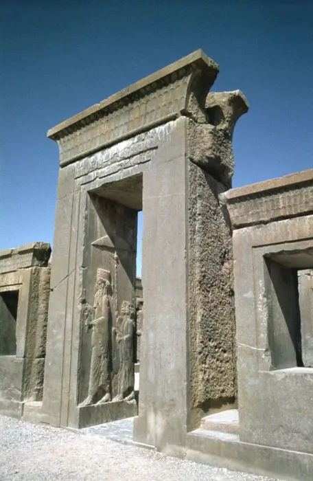 Framed Print : Doorway of the Palace of Darius, Persepolis, Iran Framed Print : Doorway of the Palace of Darius, Persepolis, Iran