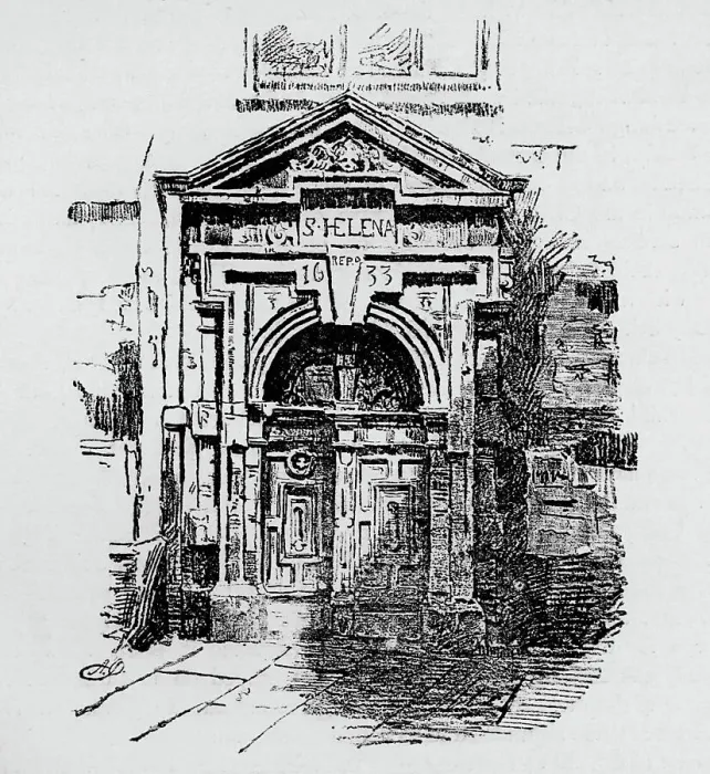Framed Print : Doorway, St. Helen s, 1890 Framed Print : Doorway, St. Helen s, 1890