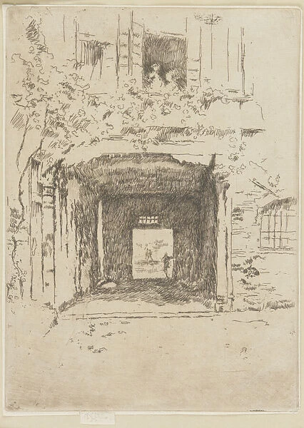 Doorway and Vine, 1879-1880. Creator: James Abbott McNeill Whistler