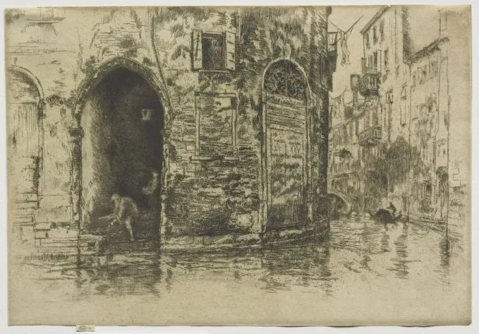 Framed Print : Two Doorways, 1880. Creator: James McNeill Whistler (American, 1834-1903) Framed Print : Two Doorways, 1880. Creator: James McNeill Whistler (American, 1834-1903)