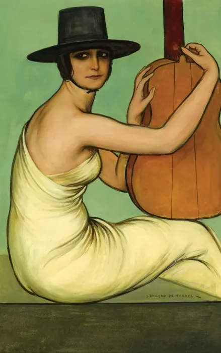Framed Print : Dora La Cordobesa, 1925. Creator: Romero de Torres, Julio (1874-1930) Framed Print : Dora La Cordobesa, 1925. Creator: Romero de Torres, Julio (1874-1930)