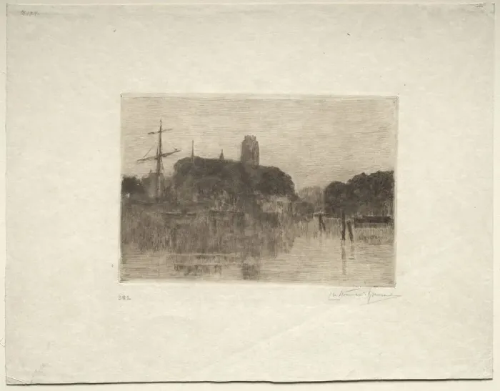 Framed Print : Dordrecht. Creator: Charles Nicolas Storm van s-Gravesande (Dutch, 1841-1924) Framed Print : Dordrecht. Creator: Charles Nicolas Storm van s-Gravesande (Dutch, 1841-1924)