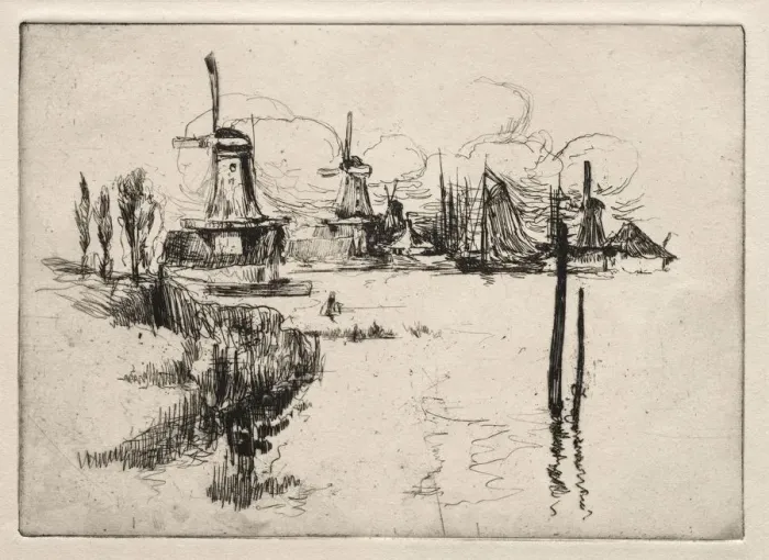 Framed Print : Dordrecht. Creator: John Henry Twachtman (American, 1853-1902) Framed Print : Dordrecht. Creator: John Henry Twachtman (American, 1853-1902)