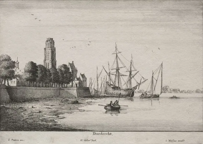 Framed Print : Dordrecht. Creator: Wenceslaus Hollar (Bohemian, 1607-1677) Framed Print : Dordrecht. Creator: Wenceslaus Hollar (Bohemian, 1607-1677)