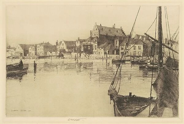 Dordrecht (Old Warehouse), 1885. Creator: Charles A Platt