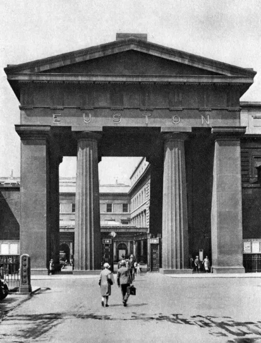 Framed Print : The doric arch leading to Euston Station, London, 1926-1927. Artist: McLeish Framed Print : The doric arch leading to Euston Station, London, 1926-1927. Artist: McLeish