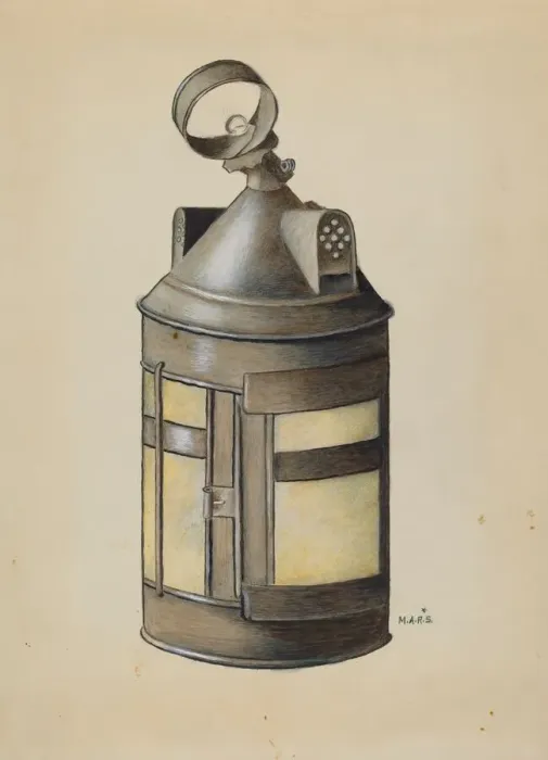 Framed Print : Dormer Window Lantern, c. 1936. Creator: Margaret Stottlemeyer Framed Print : Dormer Window Lantern, c. 1936. Creator: Margaret Stottlemeyer