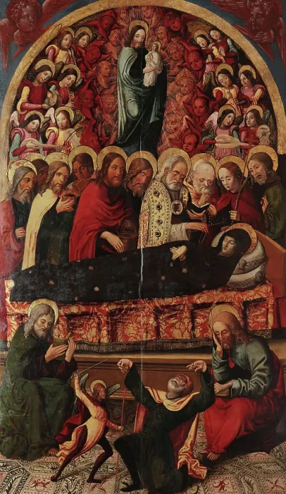 Framed Print : The Dormition of the Virgin, c1505. Creator: Buono, Alessandro (active ca 1505) Framed Print : The Dormition of the Virgin, c1505. Creator: Buono, Alessandro (active ca 1505)