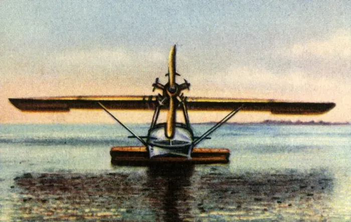 Framed Print : Dornier Libelle flying boat, 1920s, (1932). Creator: Unknown Framed Print : Dornier Libelle flying boat, 1920s, (1932). Creator: Unknown