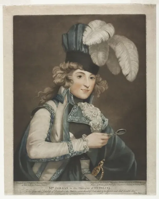 Framed Print : Dorothy Jordan, 1791. Creator: John Jones (British, c. 1745-1797) Framed Print : Dorothy Jordan, 1791. Creator: John Jones (British, c. 1745-1797)