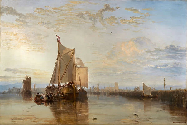 Dort or Dordrecht: The Dort Packet-Boat from Rotterdam Becalmed, 1818