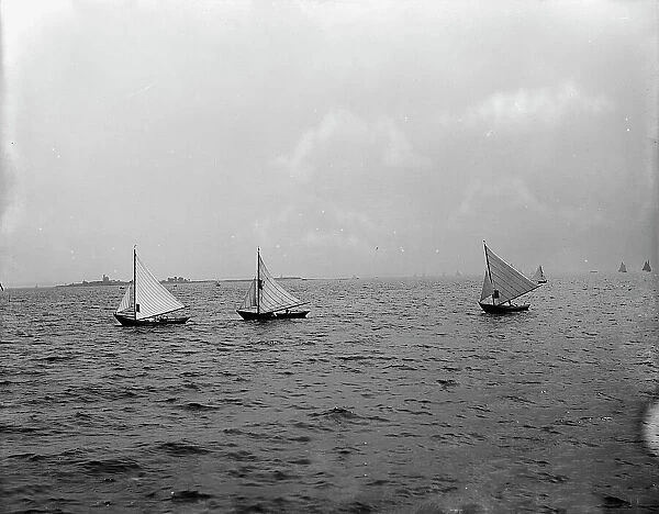Dory race, I.H. Reg. between 1890 and 1900. Creator: Unknown