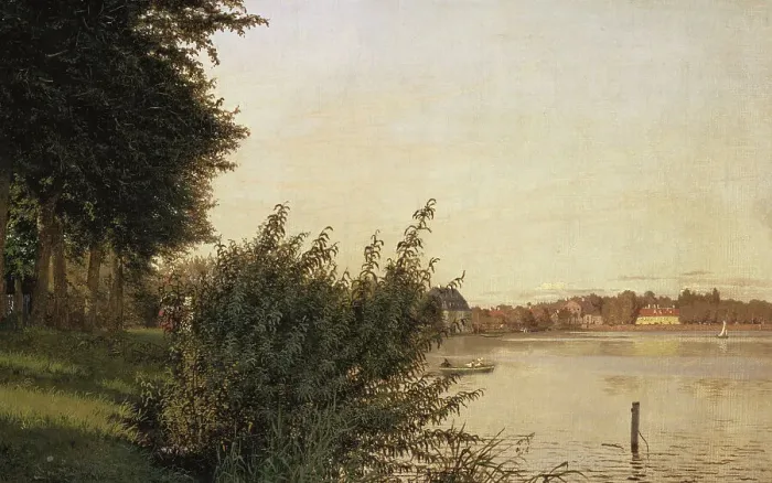 Framed Print : Dosseringen seen toward Österbro, 1836. Creator: Christen Kobke Framed Print : Dosseringen seen toward Österbro, 1836. Creator: Christen Kobke