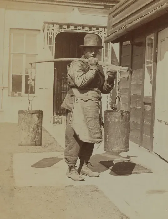 Framed Print : Dou Kee, one of the Chinese servants, carrying water buckets, Dom Smith, Vladivostok, Russia, 1899. Creator: Eleanor Lord Pray Framed Print : Dou Kee, one of the Chinese servants, carrying water buckets, Dom Smith, Vladivostok, Russia, 1899. Creator: Eleanor Lord Pray