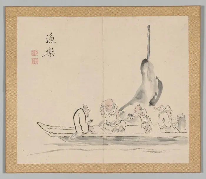 Framed Print : Double Album of Landscape Studies after Ikeno Taiga, Volume 2 (leaf 28), 18th century Framed Print : Double Album of Landscape Studies after Ikeno Taiga, Volume 2 (leaf 28), 18th century