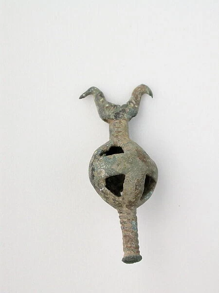Double Birds on Openwork Sphere with Post, Geometric Period (800-600 BCE)