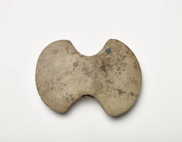 Framed Print : Double-bitten bannerstone, 3000-1000 BCE. Creator: Unknown Framed Print : Double-bitten bannerstone, 3000-1000 BCE. Creator: Unknown