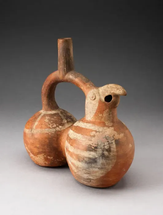 Framed Print : Double-Chambered Stirrup Spout Vessel in Form of a Parrot, 100 B. C. / A. D. 500 Framed Print : Double-Chambered Stirrup Spout Vessel in Form of a Parrot, 100 B. C. / A. D. 500