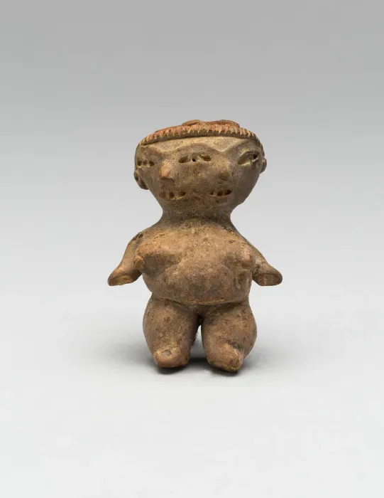 Framed Print : Double-Faced Female Figurine, 500  /  400 B. C. Creator: Unknown