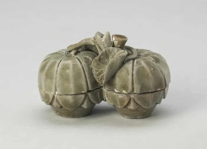 Framed Print : Double Melon-Shaped Box, Northern Song dynasty (960-1127). Creator: Unknown Framed Print : Double Melon-Shaped Box, Northern Song dynasty (960-1127). Creator: Unknown