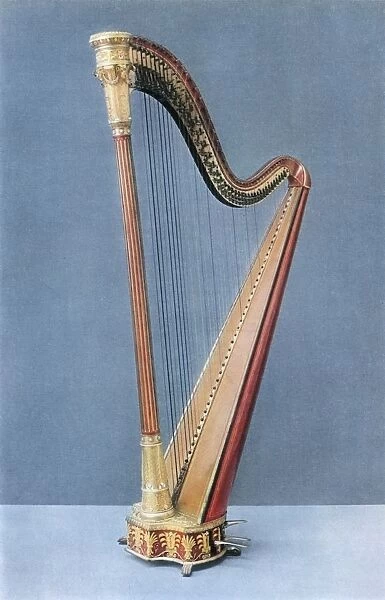 Double-pedal harp made by Erard Freres, Paris, mid-nineteenth century, 1948