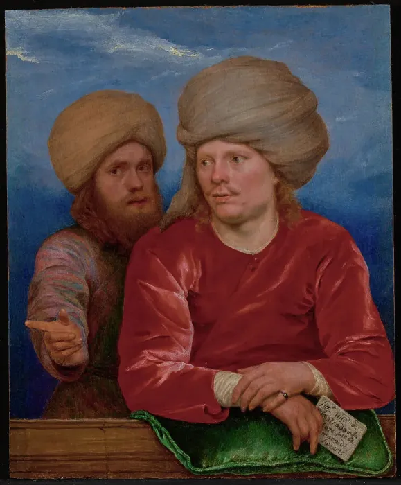 Framed Print : Double Portrait, about 1660-1662. Creator: Michiel Sweerts Framed Print : Double Portrait, about 1660-1662. Creator: Michiel Sweerts