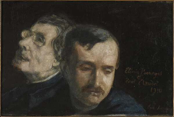 Double portrait of Paul Claudel and Elemir Bourges