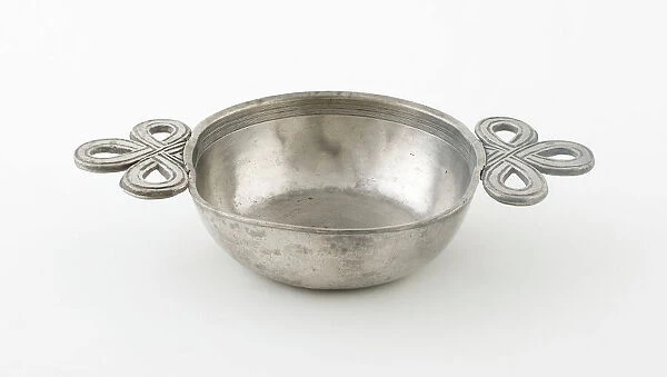 Double Ribbon-Handled Porringer, Netherlands, probably 1786. Creator: Unknown