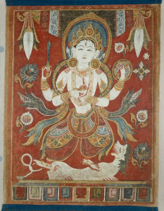 Framed Print : Double-Sided Painted Banner (Paubha) with God Shiva and Goddess Durga, 16th / 17th century Framed Print : Double-Sided Painted Banner (Paubha) with God Shiva and Goddess Durga, 16th / 17th century