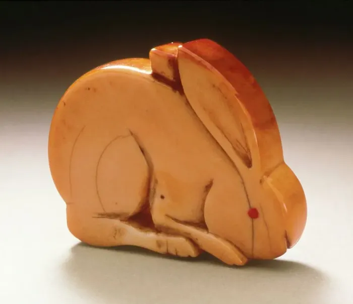 Framed Print : Double-Sided Rabbit, 19th century. Creator: Unknown Framed Print : Double-Sided Rabbit, 19th century. Creator: Unknown