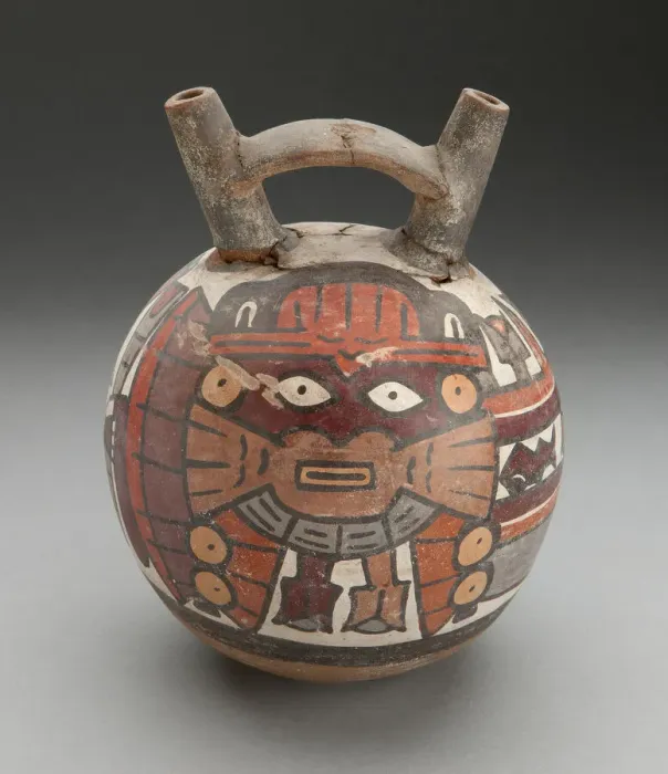 Framed Print : Double Spout Vessel Depicting Masked Performer with Fertility Motifs, 180 B. C. / A. D. 500 Framed Print : Double Spout Vessel Depicting Masked Performer with Fertility Motifs, 180 B. C. / A. D. 500