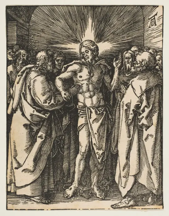 Framed Print : The Doubting Thomas, from The Small Passion, ca. 1510. Creator: Albrecht Durer Framed Print : The Doubting Thomas, from The Small Passion, ca. 1510. Creator: Albrecht Durer