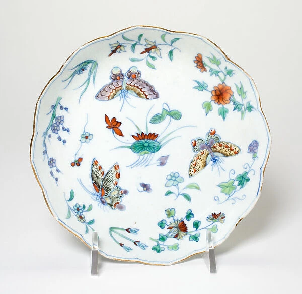 Doucai Dish, Qing dynasty (1644-1911), Daoguang period (1821 -1850). Creator: Unknown