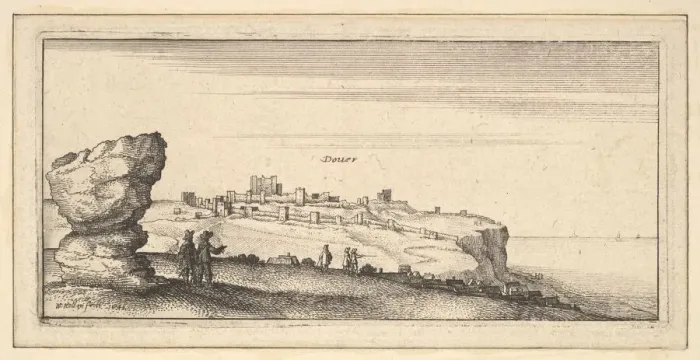 Framed Print : Douer (Dover), 1642. Creator: Wenceslaus Hollar Framed Print : Douer (Dover), 1642. Creator: Wenceslaus Hollar
