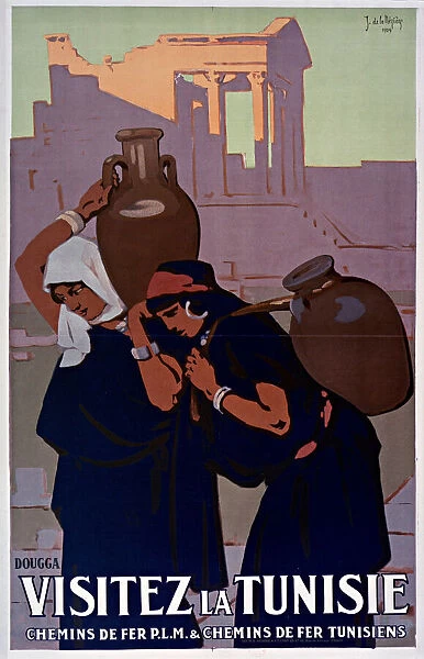 Dougga. Visitez la Tunisie, 1929. Creator: La Neziere, Joseph de (1873-1944)