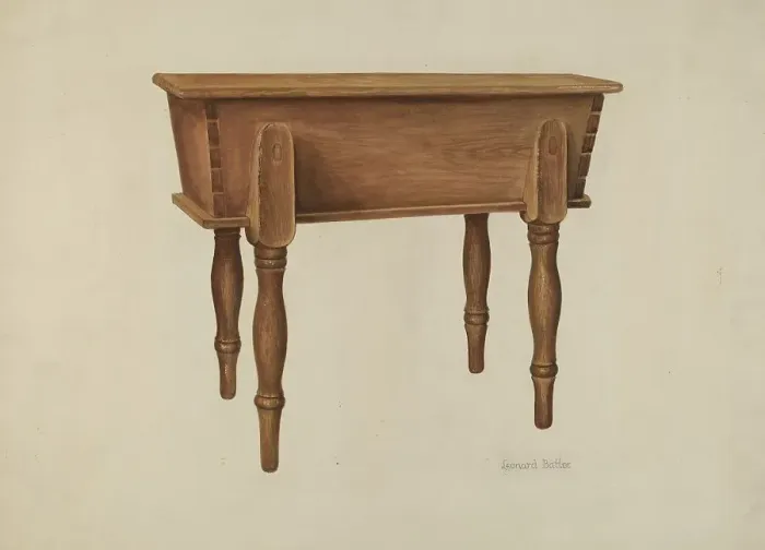 Framed Print : Dough Tray, c. 1938. Creator: Leonard Battee Framed Print : Dough Tray, c. 1938. Creator: Leonard Battee