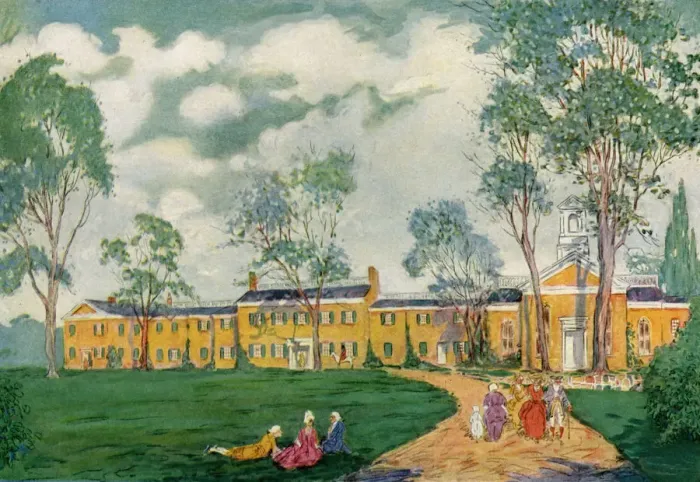 Framed Print : Doughoregan Manor, near Ellicott City, Maryland, USA, c18th century (1921). Artist: James Preston Framed Print : Doughoregan Manor, near Ellicott City, Maryland, USA, c18th century (1921). Artist: James Preston