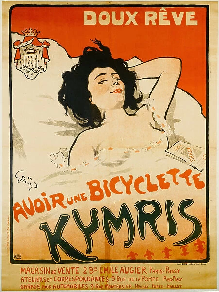 Doux reve. Avoir une bicyclette Kymris, c. 1898. Creator: Grün