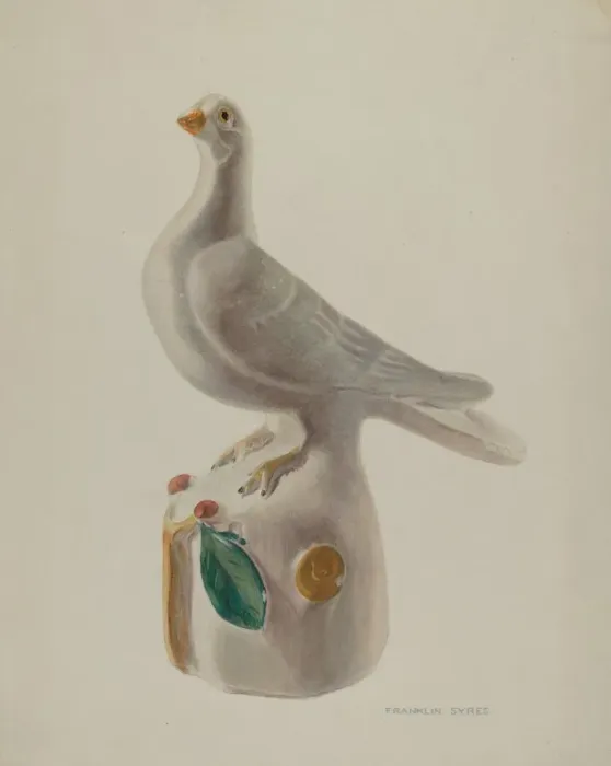 Framed Print : Dove, c. 1940. Creator: Franklyn Syres Framed Print : Dove, c. 1940. Creator: Franklyn Syres