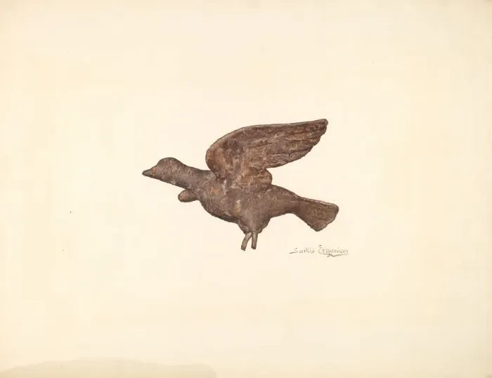 Framed Print : Dove, c. 1940. Creator: Sarkis Erganian Framed Print : Dove, c. 1940. Creator: Sarkis Erganian