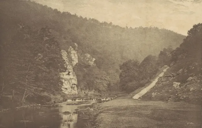Framed Print : In Dove Dale, 1880s, printed 1888. 1880s, printed 1888. Creator: George Bankart Framed Print : In Dove Dale, 1880s, printed 1888. 1880s, printed 1888. Creator: George Bankart