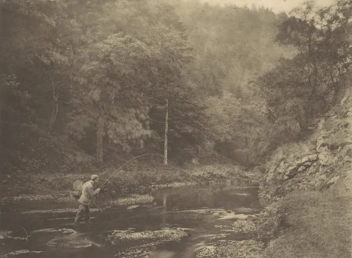 Framed Print : In Dove Dale, Habet!, 1888. 1888. Creator: George Bankart Framed Print : In Dove Dale, Habet!, 1888. 1888. Creator: George Bankart