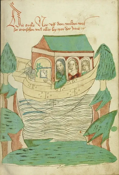 Framed Print : The Dove Returning to Noah's Ark; Barlaam und Josaphat, 1469. Creators: Hans Schilling, Diebolt Lauber Framed Print : The Dove Returning to Noah's Ark; Barlaam und Josaphat, 1469. Creators: Hans Schilling, Diebolt Lauber